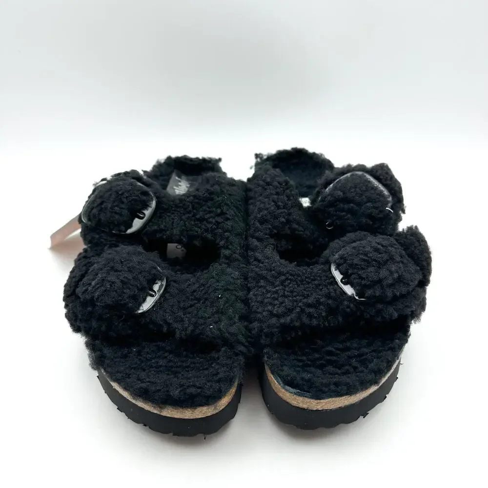 Birkenstock Papillio Womens Arizona Big Buckle Sandals EU 36 US 5 Black NWT